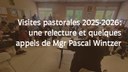 Visites pastorales 2025-2026 : une relecture et quelques appels de Mgr Pascal Wintzer