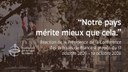 "Notre pays mérite mieux que cela"