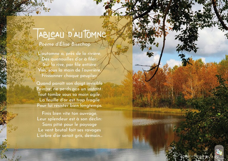 poeme automne elise bisschop
