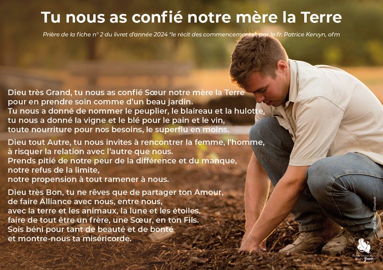 Prière Tu nous as confié la Terre 01