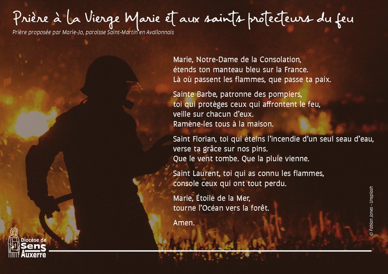 carte priere pompiers site