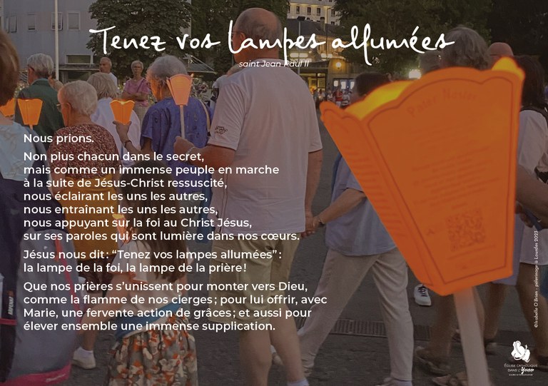 prière pélé lourdes 2024 FB