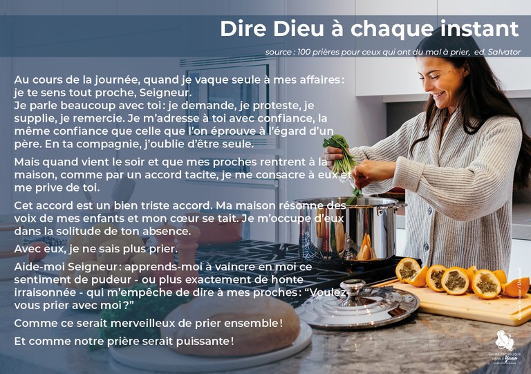 dire dieu à chaque instant