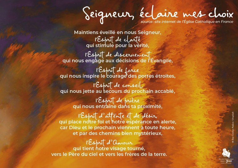 prière Seigneur éclaire mes choix