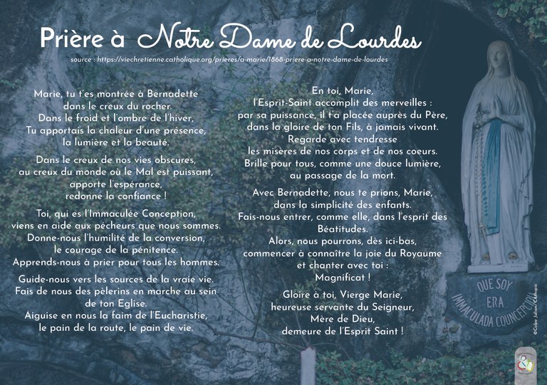 prière ND Lourdes