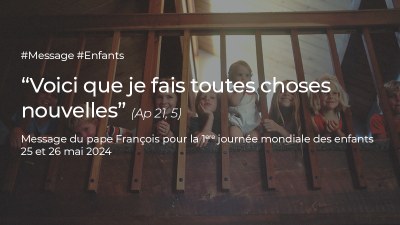 message pontifex enfants 2024