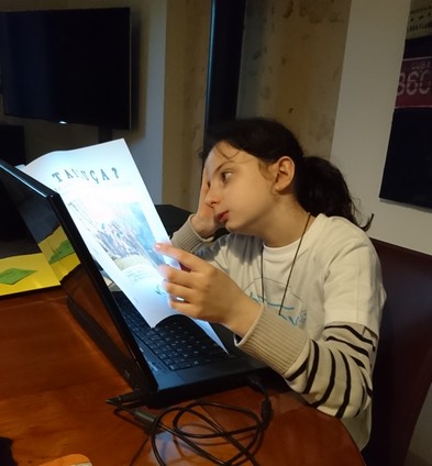 9. le travail de déléguée ! Eline fait son article