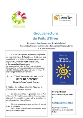 Affiche Groupe lecture oct