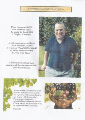 décès frère Bruno