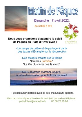 Matin de Pâques 2022