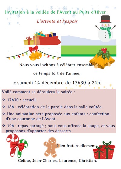 Veillée de l'Avent au Puits d'Hiver