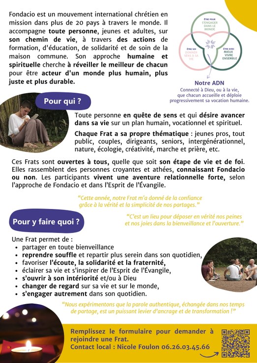 Fondacio flyer Rejoignez une frat Auxerre 2
