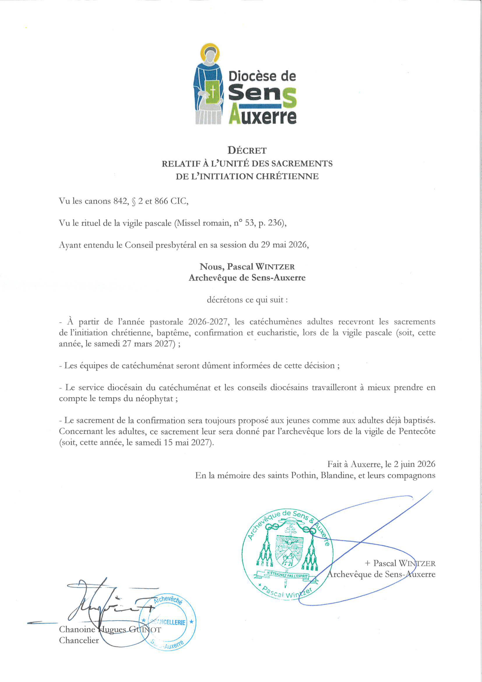Décret signé