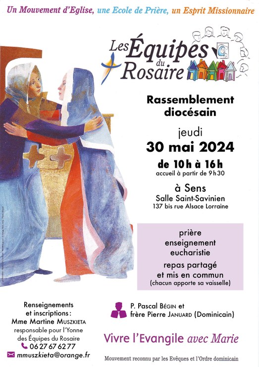 affiche Rosaire 30 mai 2024