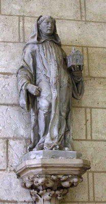 statue de saint Robert dans l’Eglise de Beugnon (Yonne)