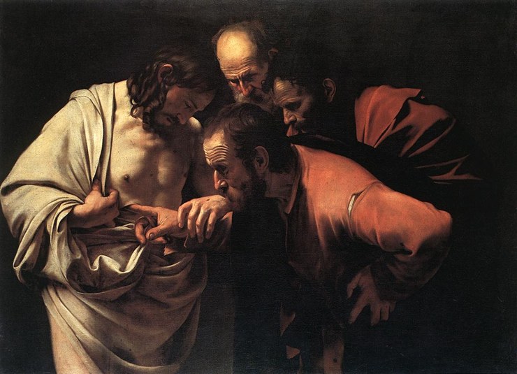 Le Caravage L'incrédulité de Saint Thomas