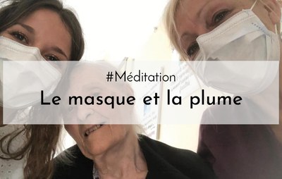 meditation plume masque