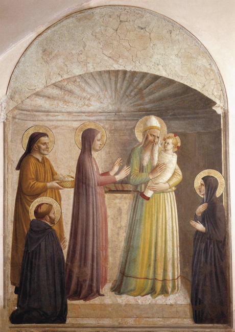 Presentation of Jesus at the Temple by Fra Angelico (San Marco Cell 10)
