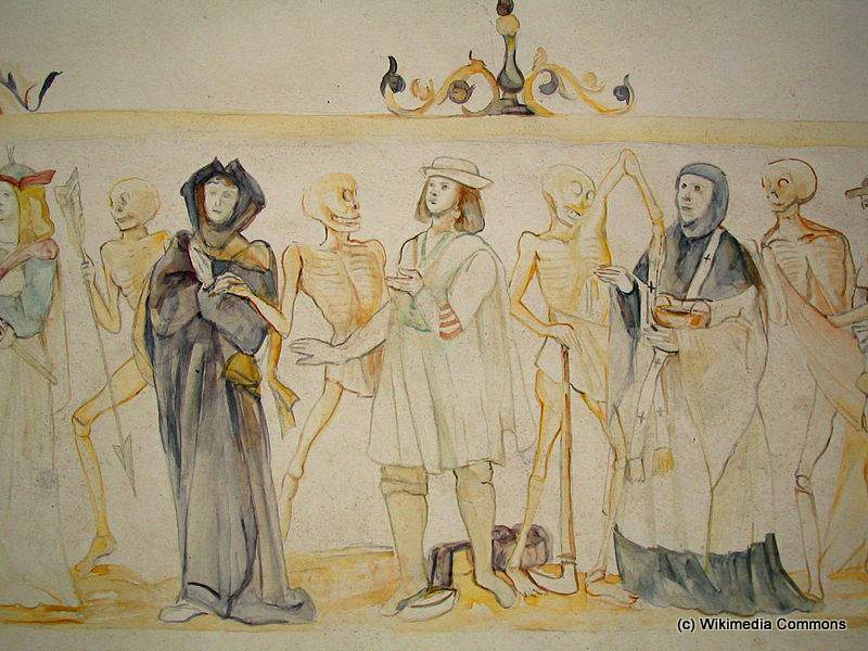 Église  de La Ferté-Loupière - La danse macabre