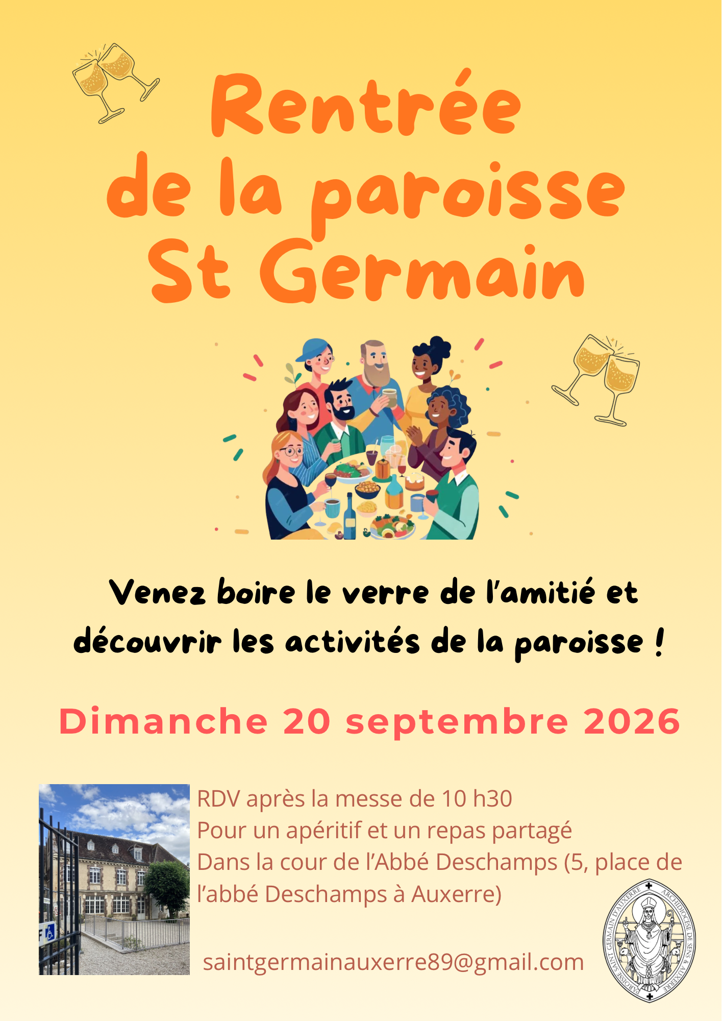 2026 09 20 Rentrée paroissiale (affiche)