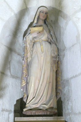 crypte, statue de sainte Camille 