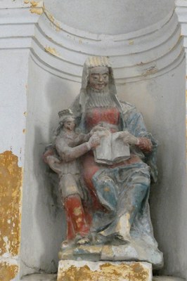Sainte Anne éduquant la Vierge (chapelle à droite)
