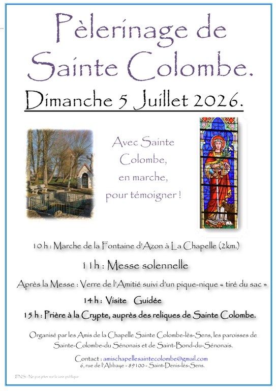 Affiche Ste Colombe 2026 Diffusion