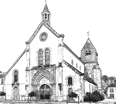Eglise de Bléneau ( dessin )