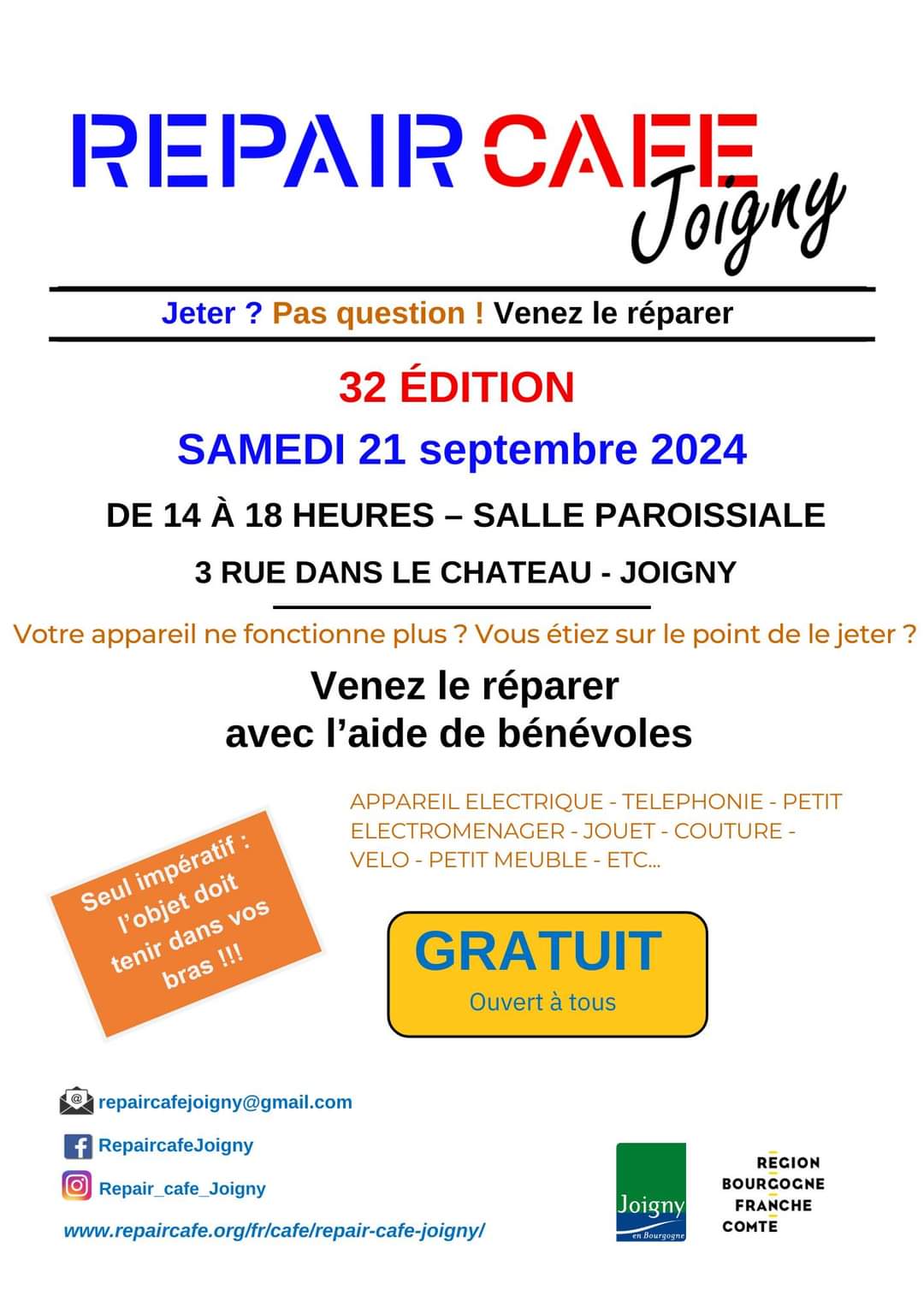 Repair café samedi 21.09