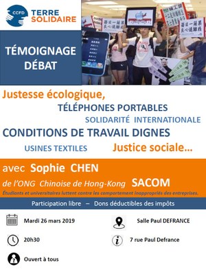Affiche CCFD Toucy 2019