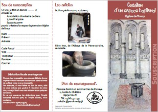 Tract espace baptismal Toucy