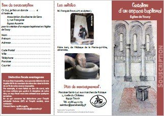 Tract espace baptismal Toucy