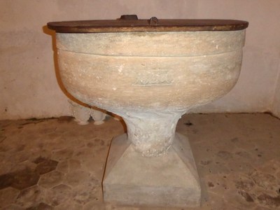 baptistère église de Saligny 1558  2
