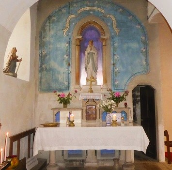Eglise de St Clément   Vierge de Lourdes et Sainte Bernadette