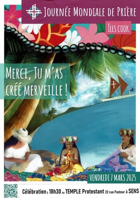Journée Mondiale de Prière ÏLES Cook   7 mars 2025