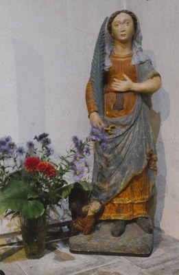 Statue de Sainte Colombe (médiévale)