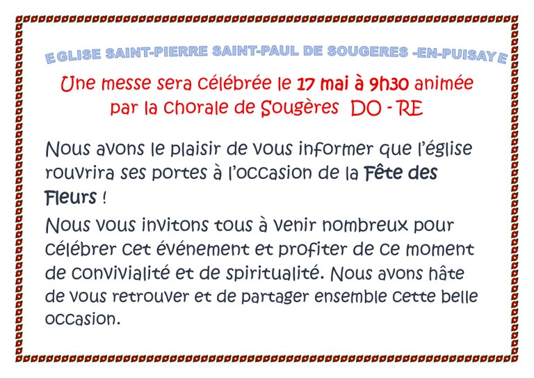 Messe à Sougères page 0001